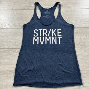 Strike Movement Blue Cotton Racerback CrossFit Tank Top